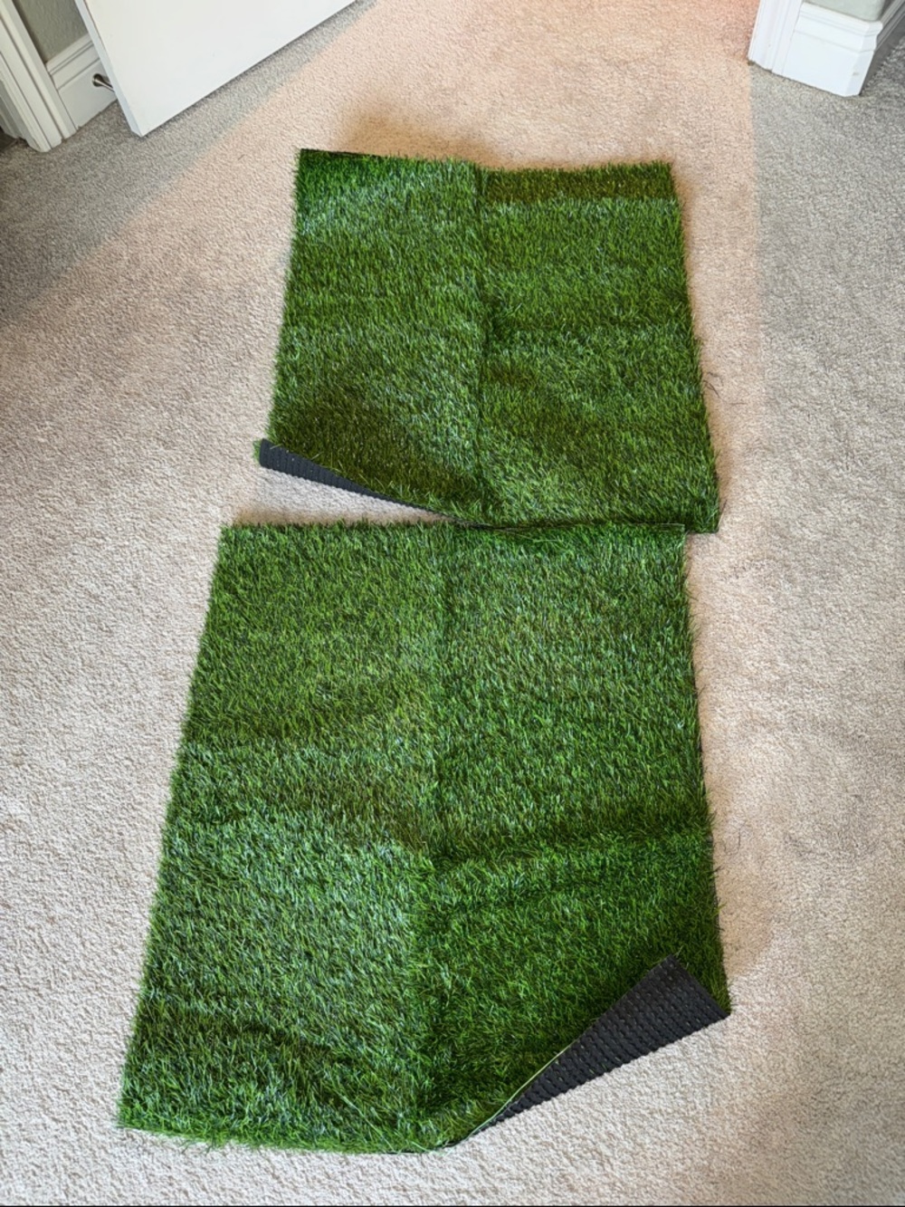 2 Artificial Grass Turf Patches